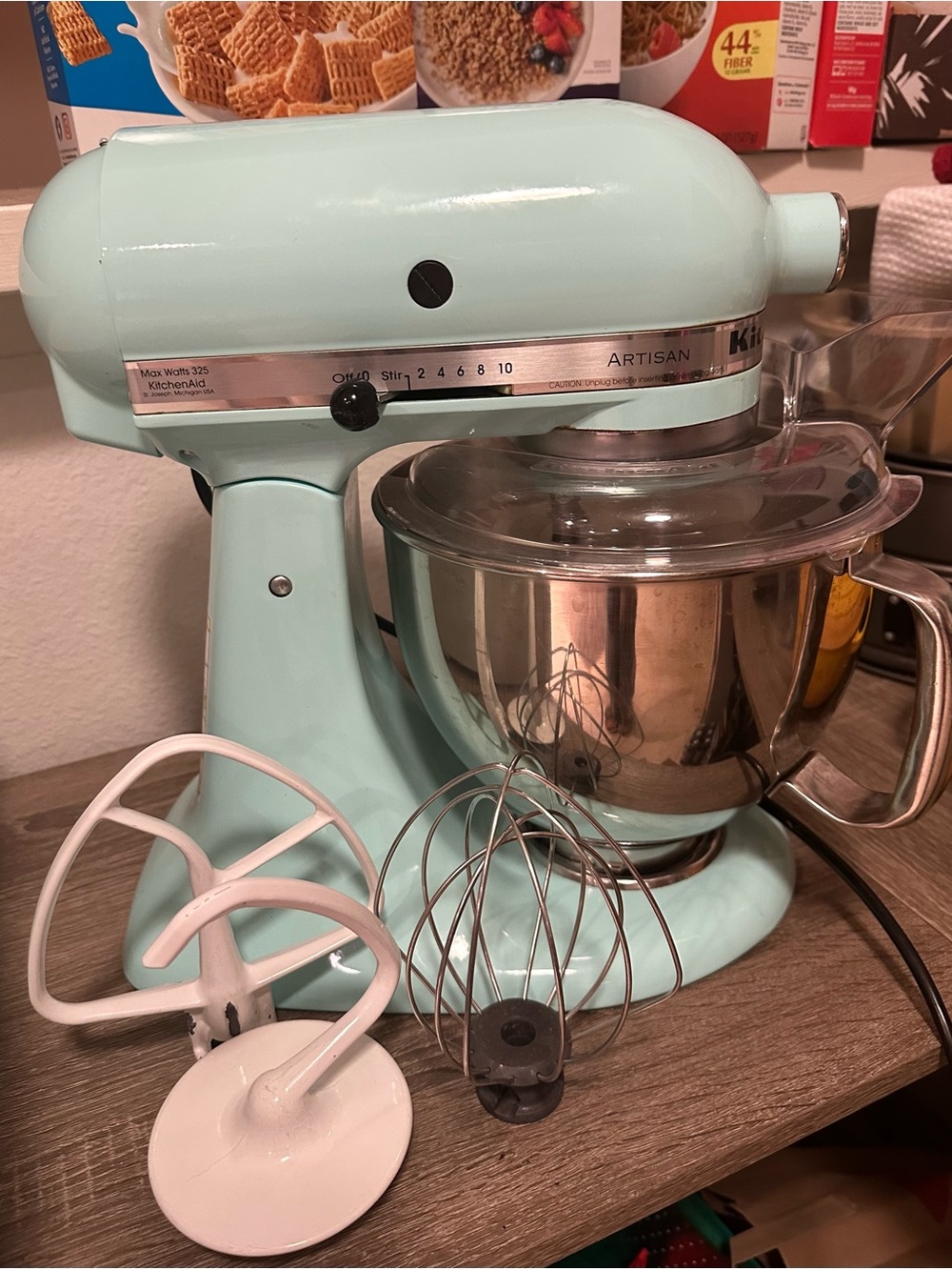 KitchenAid Stand Mixer in Light Aqua - Picture 3 of 5